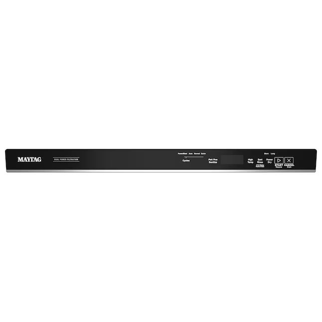 Maytag Eco Series with Pet Pro Sanitization Cycle Top Control 24-in Built-In Dishwasher With Third Rack (Fingerprint Resistant Stainless Steel), 50-dBA