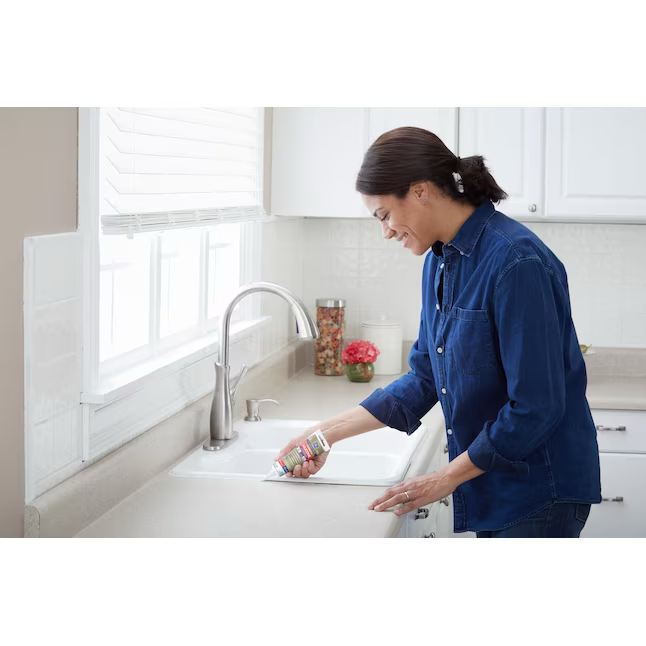 GE Advanced Silicone 2 Kitchen and Bath, Tub and Tile 2.8-oz Clear Silicone Caulk