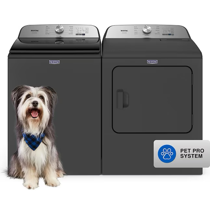 Maytag Pet Pro 4.7-cu ft High Efficiency Agitator Top-Load Washer (Volcano Black)