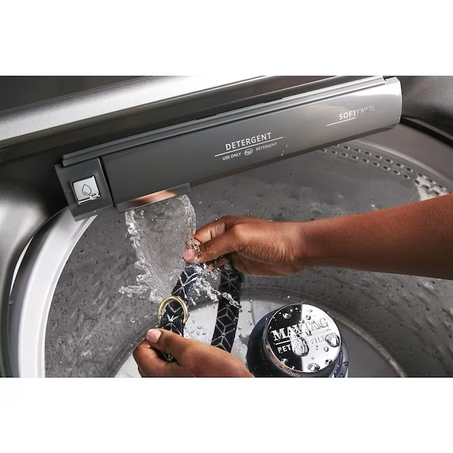 Maytag Pet Pro 4.7-cu ft High Efficiency Agitator Top-Load Washer (Volcano Black)