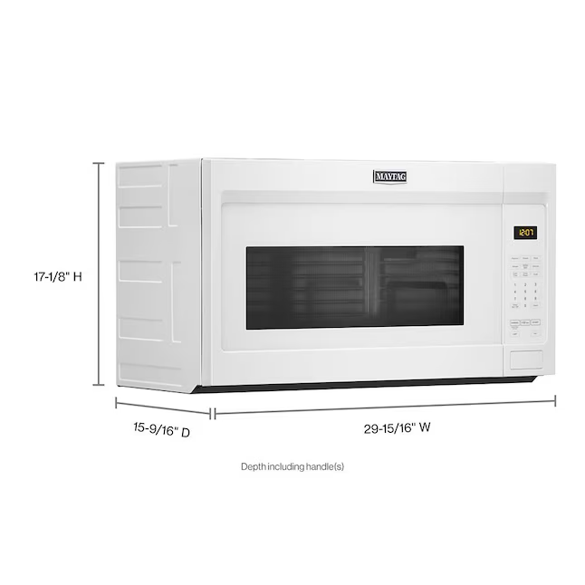 Maytag 1.7-cu ft 1000-Watt Over-the-Range Microwave (White)