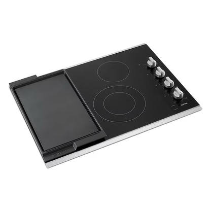 Maytag 30-in 4 Elements Smooth Surface (Radiant) Stainless Steel Electric Cooktop