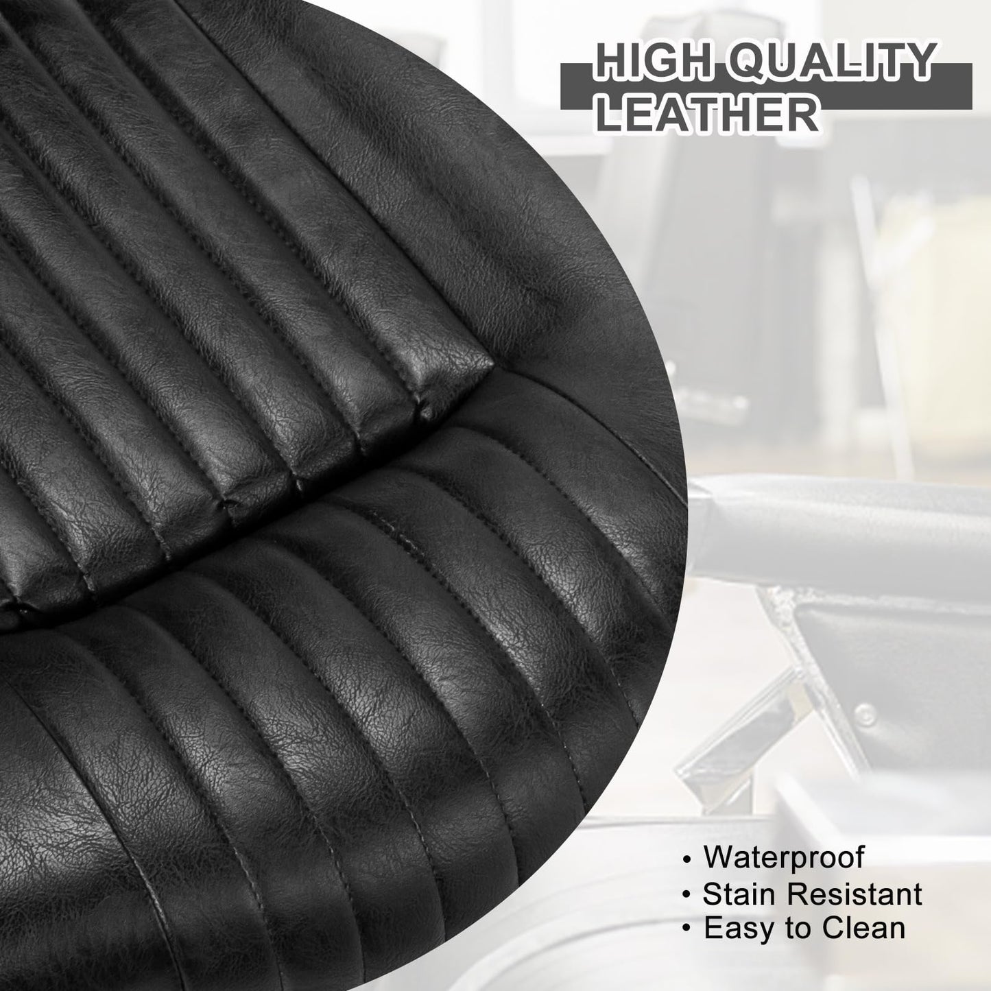 OmySalon PH441 Vintage Style Heavy Duty Hydraulic Recline Barber Chair - G59000441