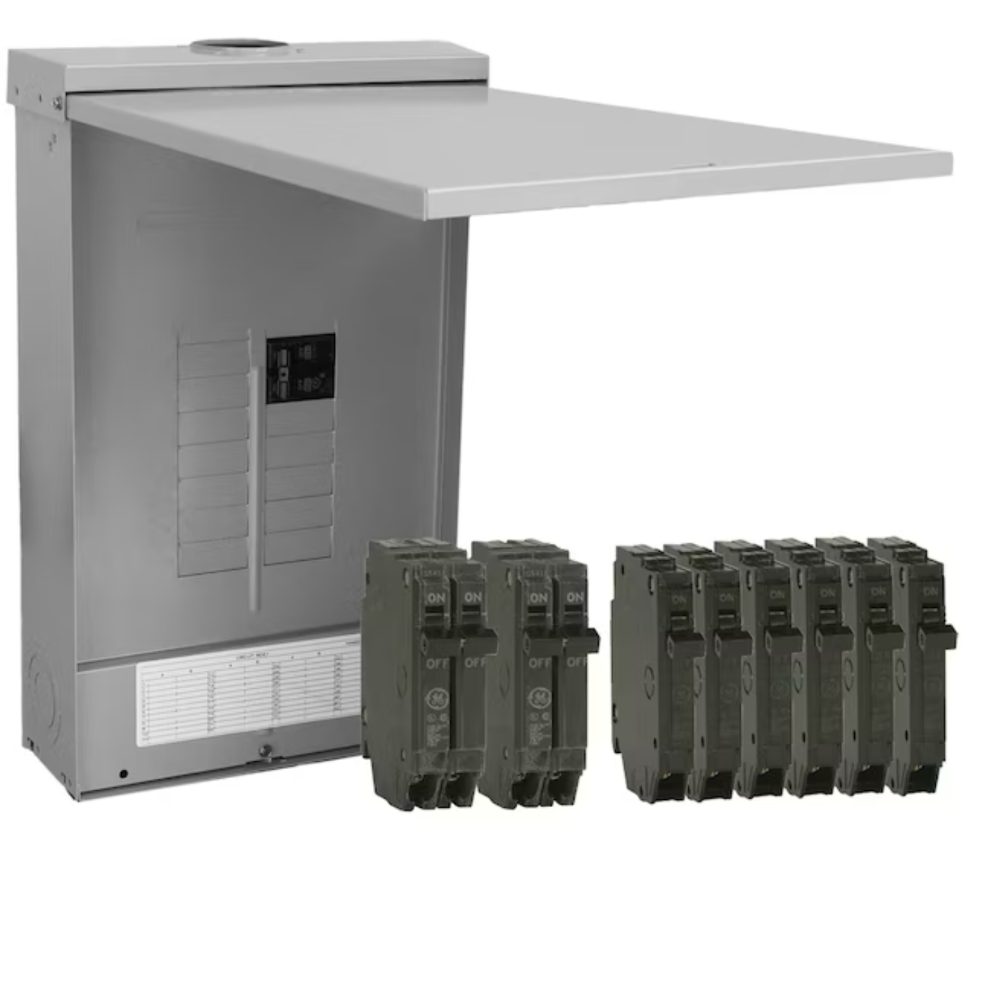 GE PowerMark Gold 125-Amp 12-Spaces 24-Circuit Outdoor Main Breaker Load Center  - 71223226