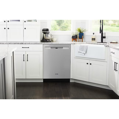 Maytag Front Control 24-in Built-In Dishwasher (Fingerprint Resistant Stainless Steel), 50-dBA