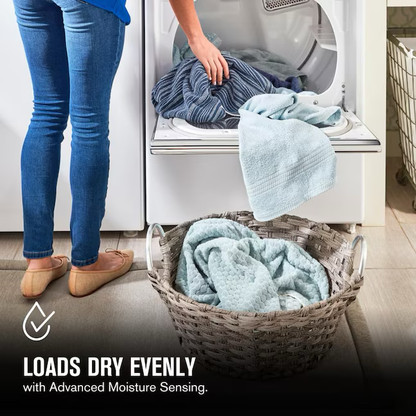 Maytag Smart Capable 7.4-cu ft Steam Cycle Smart Electric Dryer (White) ENERGY STAR