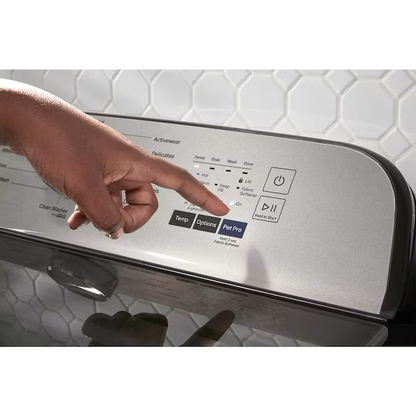 Maytag Pet Pro 4.7-cu ft High Efficiency Agitator Top-Load Washer (Volcano Black)