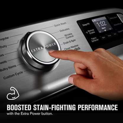 Maytag Smart Capable 4.7-cu ft High Efficiency Agitator Smart Top-Load Washer (White)