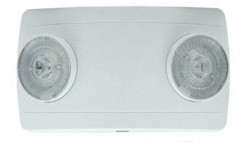 GE Exitronix LED Emergency Lighting Unit 3.6V 2X2W LED Emergency Lamps Wide Lens 2 Nickel Cadmium Battery White Enclosure Dual 120/277V - 51223762