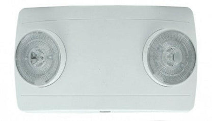 GE Exitronix LED Emergency Lighting Unit 3.6V 2X2W LED Emergency Lamps Wide Lens 2 Nickel Cadmium Battery White Enclosure Dual 120/277V - 51223762