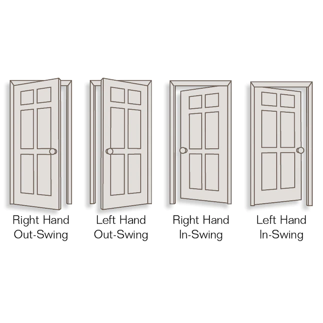 ReliaBilt 30-in x 80-in 6-panel Hollow Core Primed Molded Composite Left Hand Inswing Single Prehung Interior Door