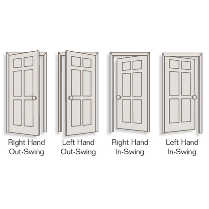ReliaBilt 30-in x 80-in 6-panel Hollow Core Primed Molded Composite Left Hand Inswing Single Prehung Interior Door