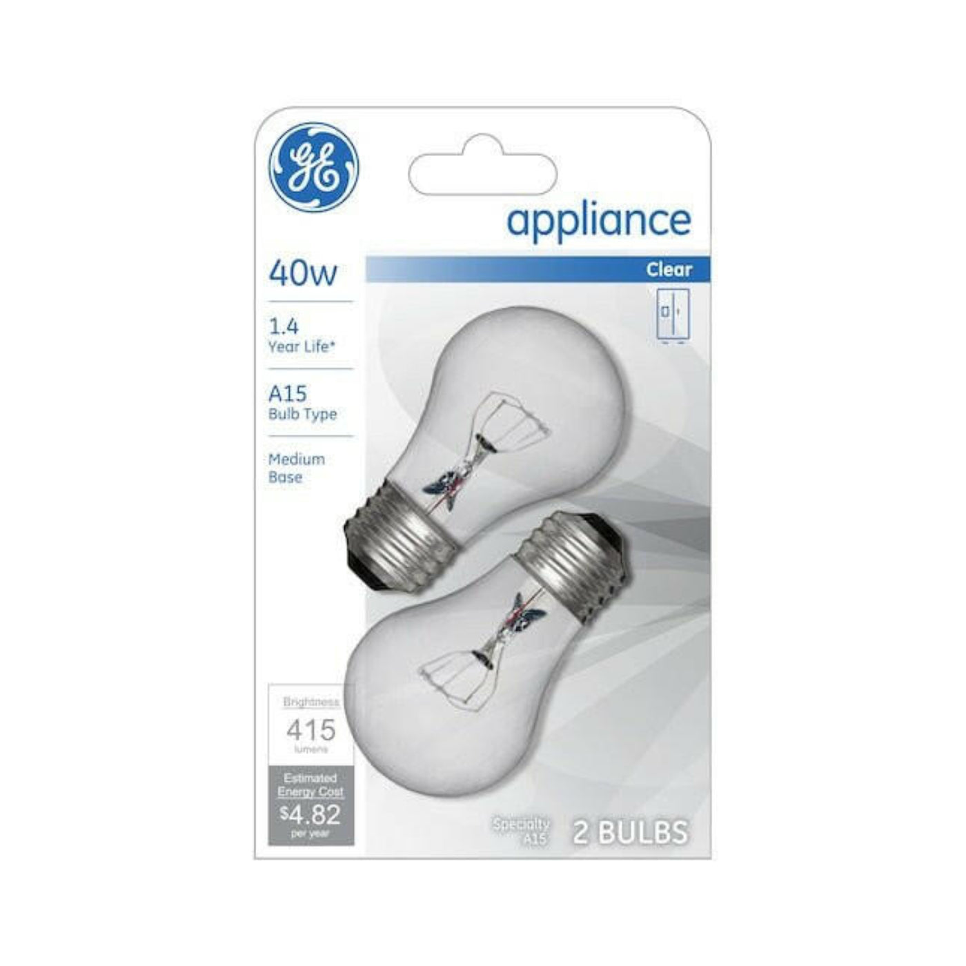 GE Classic 40-Watt Dimmable A15 Light Fixture Incandescent Light Bulb - 71223318