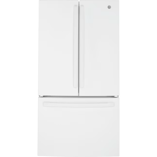GE 27-cu ft French Door Refrigerator with Ice Maker and Water dispenser (White) ENERGY STAR