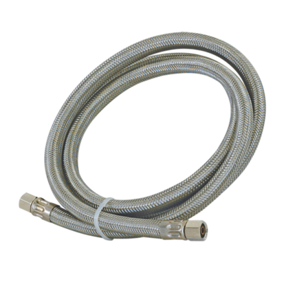 GE Eastman 1/4 in. Comp. x 1/4 in. Comp. x 6 ft. Braided Stainless Steel Icemaker Connector - Item # 91223439 | Model # 48388
