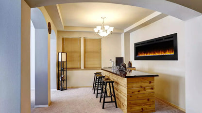 SimpliFire 40" Allusion Recessed Linear Electric Fireplace - SF-ALL40-BK