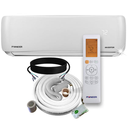 Pioneer Multi Zone 18,000 BTU Quantum Series Wall Mount Indoor Section Split Inverter++ Air Conditioner Heat Pump 230V - WS018GMFI22HLE-10