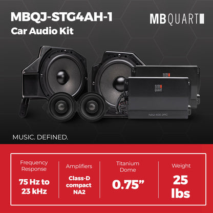 MB Quart Stage 4 Audio System for Jeep Wrangler JL 18-26/Gladiator JT 20-26 - 422643