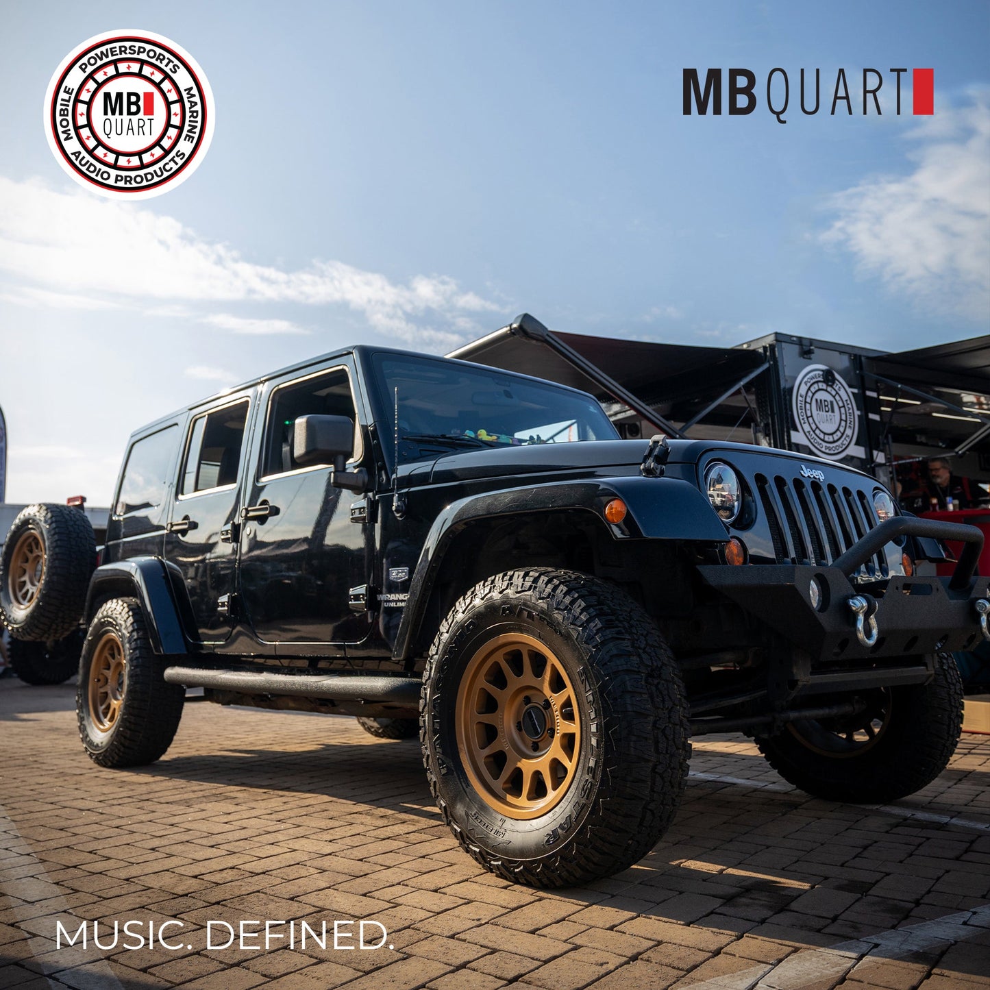 MB Quart Rear Overhead Soundbar Enclosure for 2007-2018 Jeep Wrangler JK - 431779