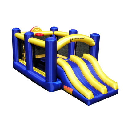 Island Hopper Racing Slide and Slam Bounce House - RACSLDSLM