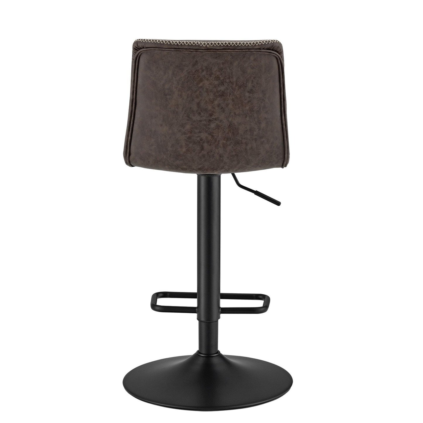 New Pacific Direct Jayden PU Leather Low back Gaslift Bar Stool, (Set of 2) 9300039-238