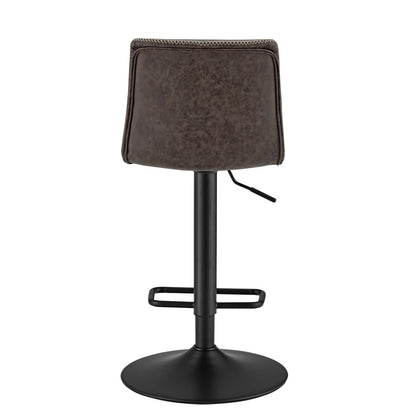 New Pacific Direct Jayden PU Leather Low back Gaslift Bar Stool, (Set of 2) 9300039-238