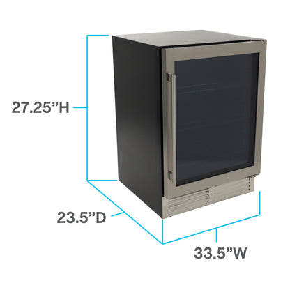Avanti DESIGNER Series Beverage Center, 126 Can Capacity - BCD50Z3S