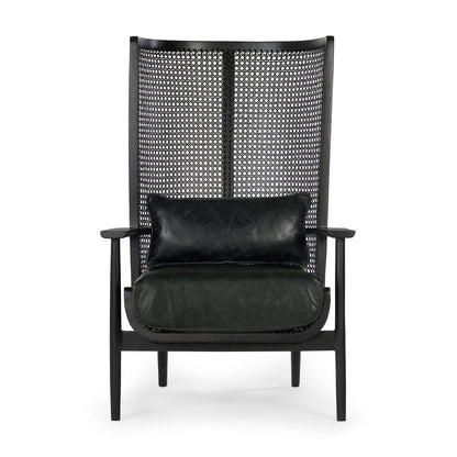 Union Home Wingman Lounge Chair - Black  - LVR00206