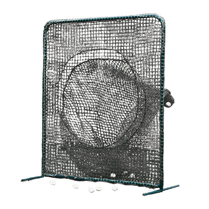 Jaypro Batting Practice Screen - 7'H x 7'W - Portable - Soft Toss (Black) - PSTS-77