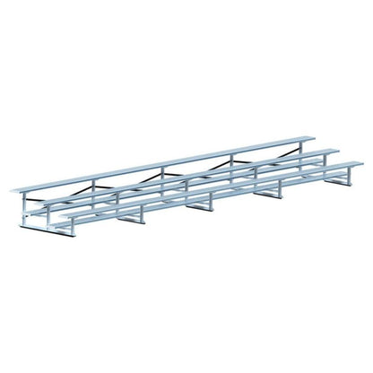 Jaypro Bleacher - 27' (3 Row - Single Foot Plank) - Standard, Outdoor -  BLCH-327
