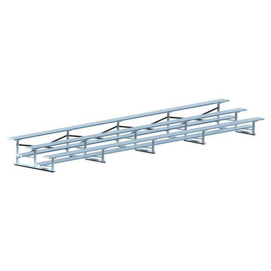 Jaypro Bleacher - 27' (3 Row - Single Foot Plank) - Standard, Outdoor -  BLCH-327