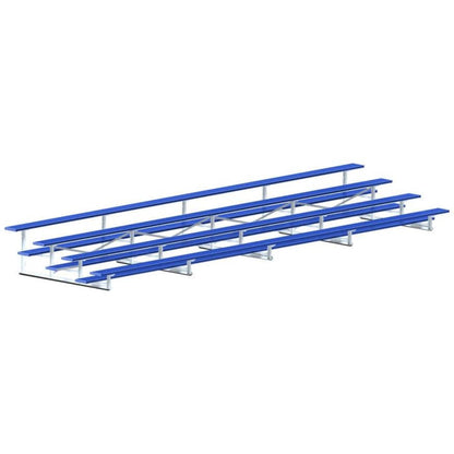 Jaypro Bleacher - 27' (4 Row - Single Foot Plank) - All Aluminum (Powder Coated) -  BLCH-427ALPC