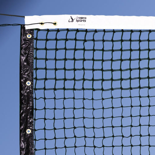 Jaypro Indoor Tournament Tennis Net (1-7/8 in. Sq. - 3mm Polyethylene Knotted Mesh) - TTN-3