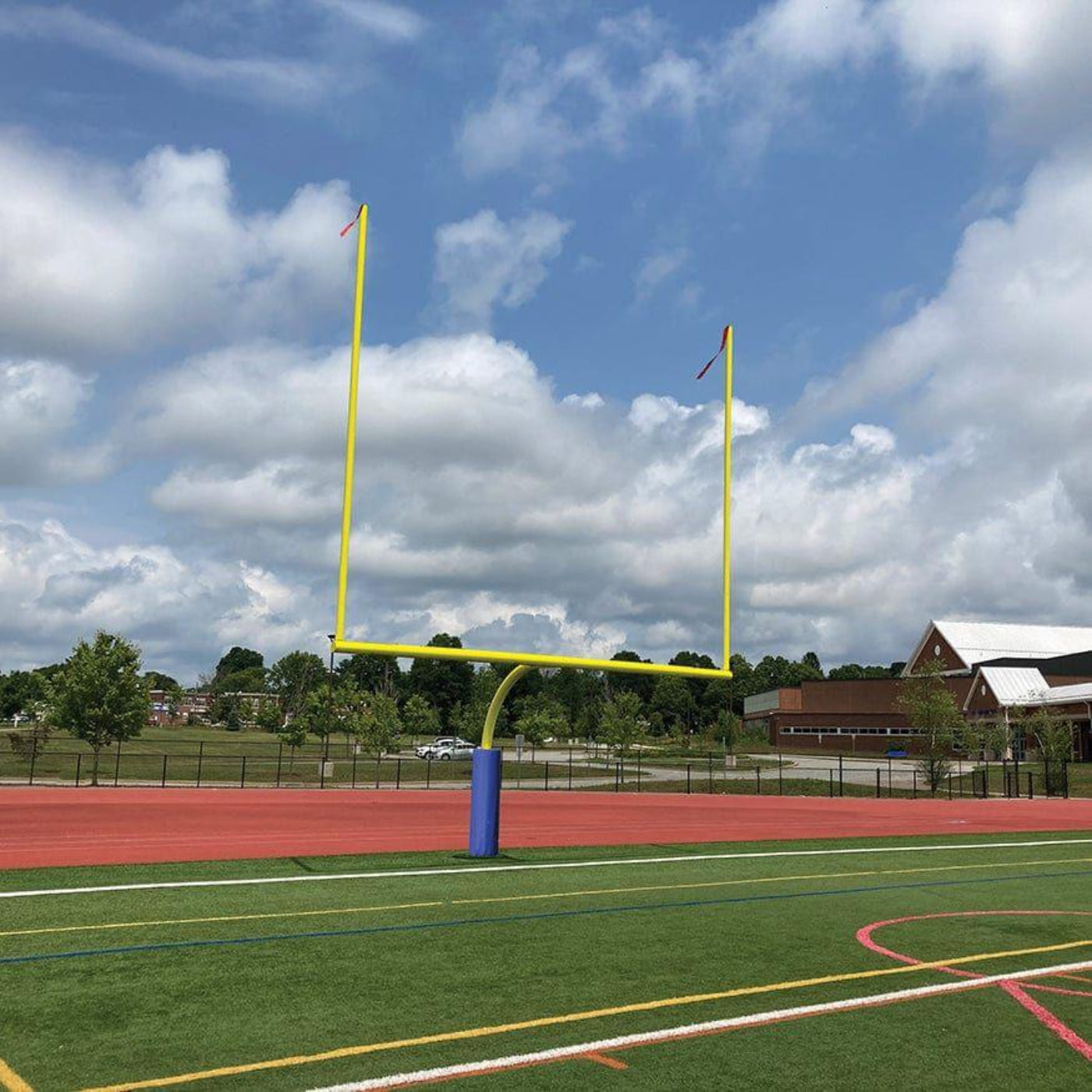 Jaypro Max-1 Football Goal Posts 30' Uprights 8' Offset (Semi-Permanent) - Jaypro