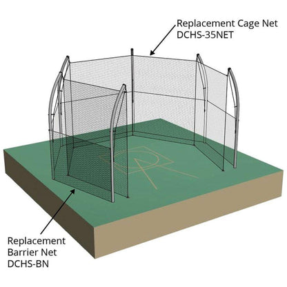 Jaypro Replacement Discus Cage Barrier Net (1-7/8 in. Sq. #42 Nylon Net) (63 ft.L x 7 ft.H) - DCHS-BN