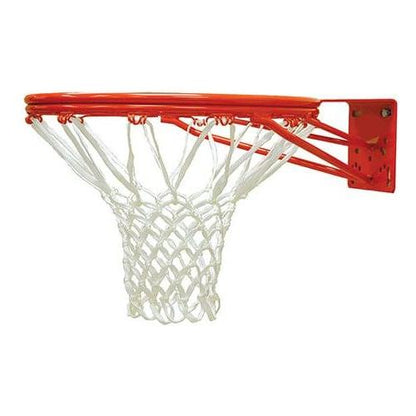 Jaypro Straight Post Basketball System (5-9/16" Pole with 6' Offset) 72"W x 42"H Perforated Steel Backboard - SPA6-PERF-DR