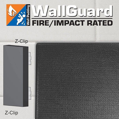 Jaypro Wall Padding WallGuard Fire/Impact Rated (2 ft. x 6 ft.) (Z-Clip Top & Bottom) - JWP-AI-26ZZ