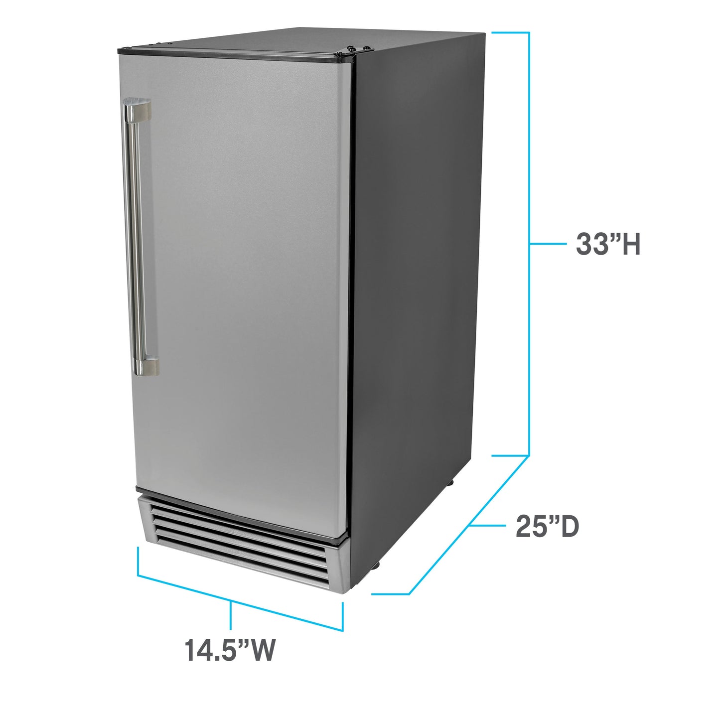 Avanti ELITE Built-in or Freestanding Ice Maker, 15" - IME49U3S-IS