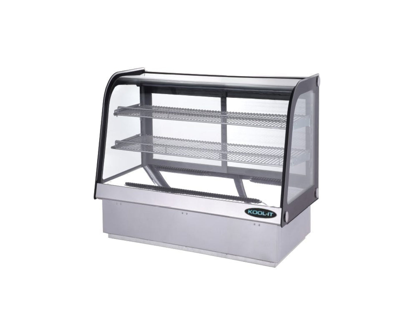 Kool-It  48" Wide Stainless Steel Curved Glass Display Case - KCD-48