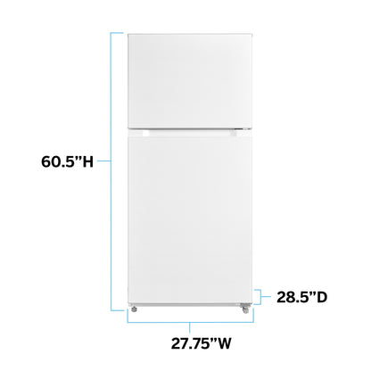 Avanti Frost Free Top Freezer Refrigerator - FF14D3S-4