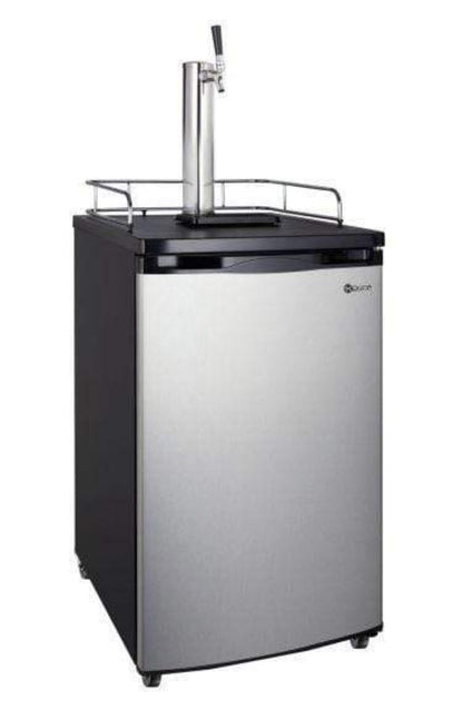 Kegco 20" Wide Kombucha Tap Stainless Steel Kegerator - KOM19S-1NK