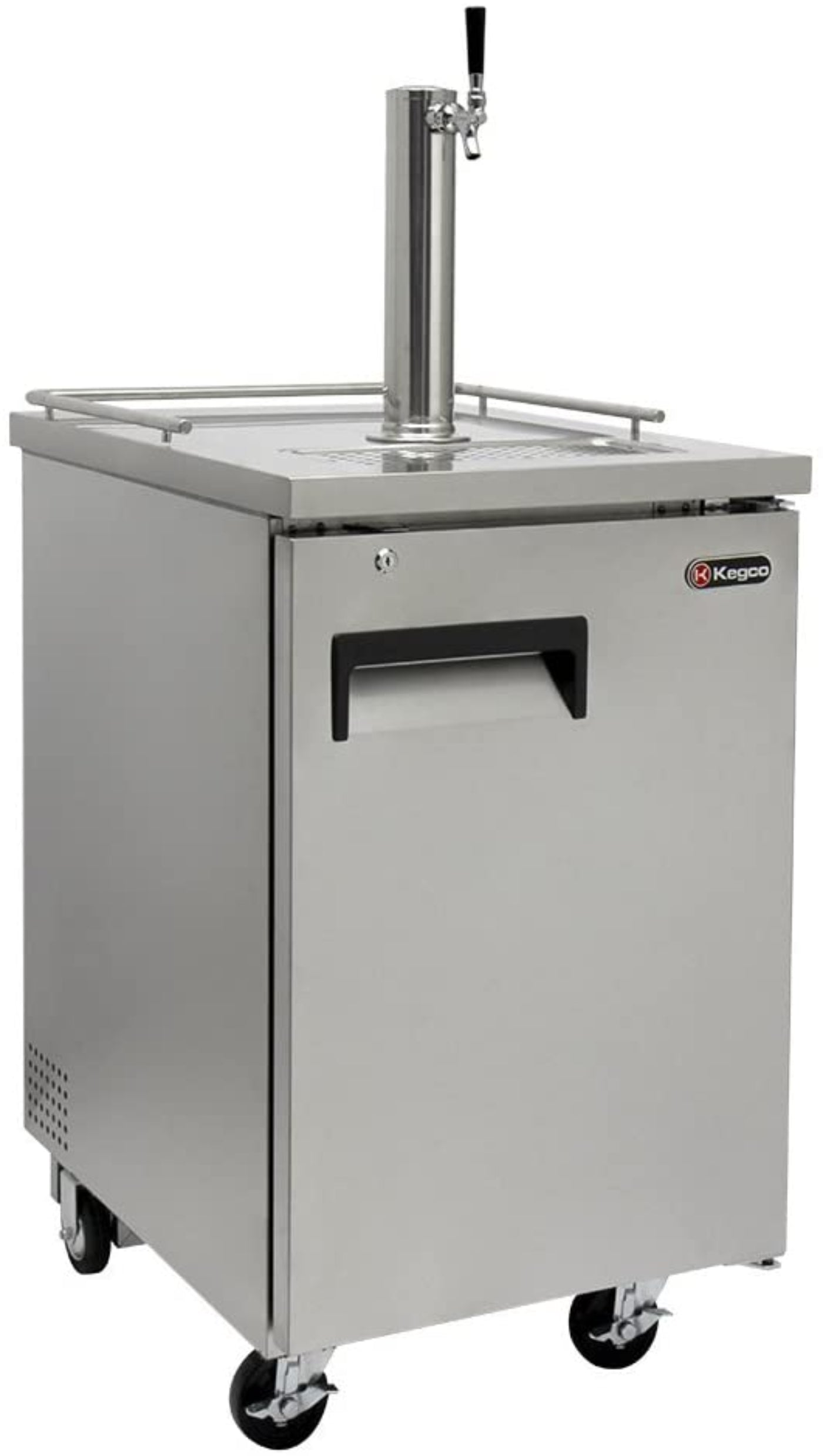 Kegco 24" Wide Cold Brew Coffee SilverCommercial Kegerator - ICXCK-1S-1