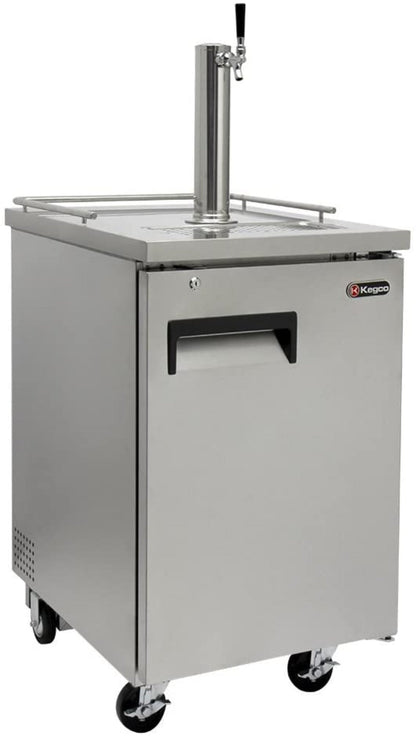 Kegco 24" Wide Cold Brew Coffee SilverCommercial Kegerator - ICXCK-1S-1