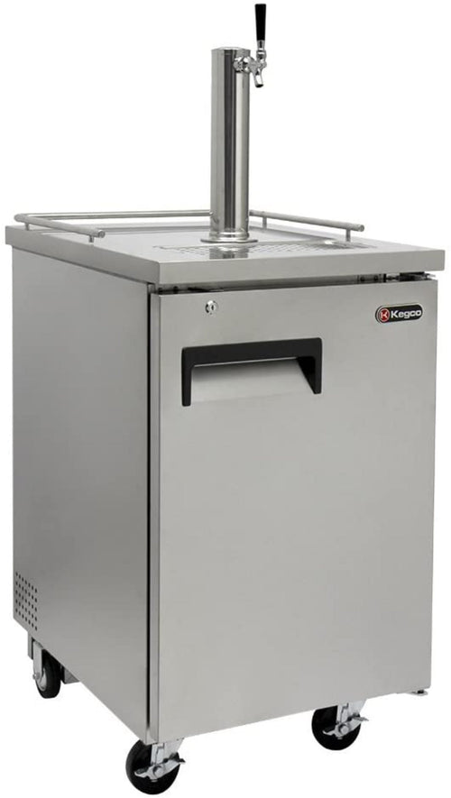 Kegco 24" Wide Cold Brew Coffee SilverCommercial Kegerator - ICXCK-1S-1