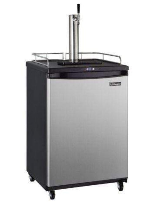 Kegco 24" Wide Cold Brew Coffee Single Stainless Steel Commercial/Residential Kegerator - ICZ163S-1NK