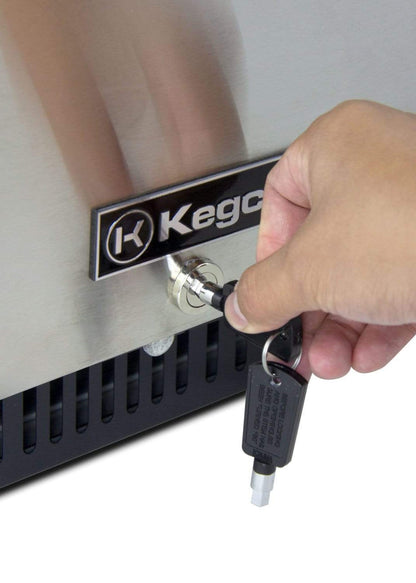 Kegco 15" Wide Homebrew Tap Stainless Steel Commercial Kegerator - HBK15BSRNK