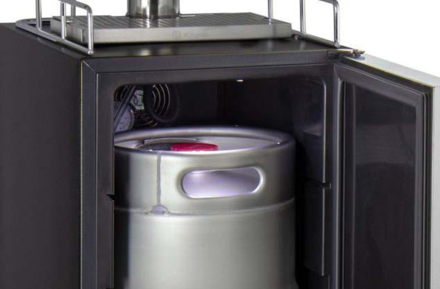Kegco 15" Wide Homebrew Tap Stainless Steel Commercial Kegerator - HBK15BSRNK