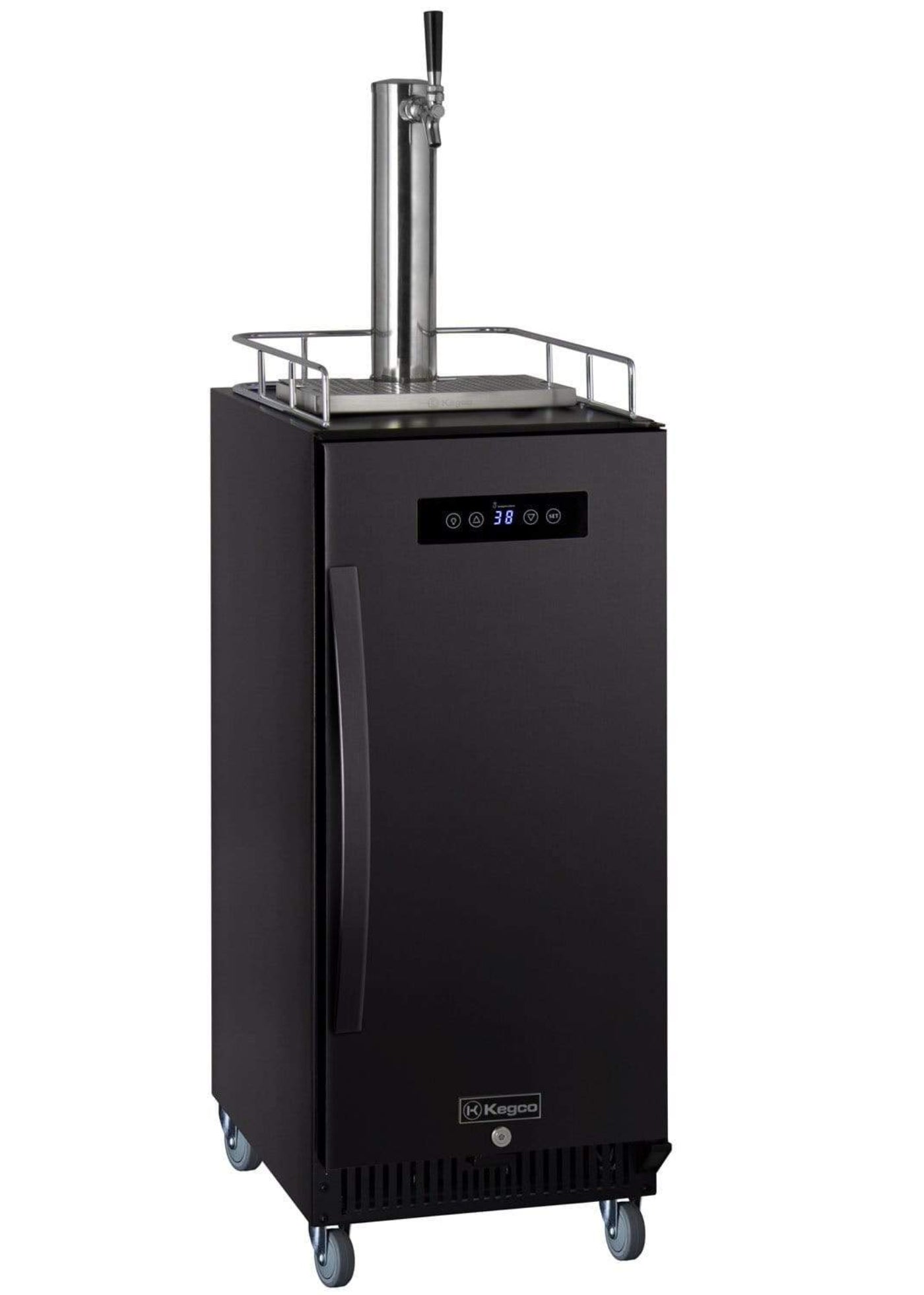 Kegco 15" Wide Kombucha Single Tap Commercial Kegerator - KOM15BBRNK