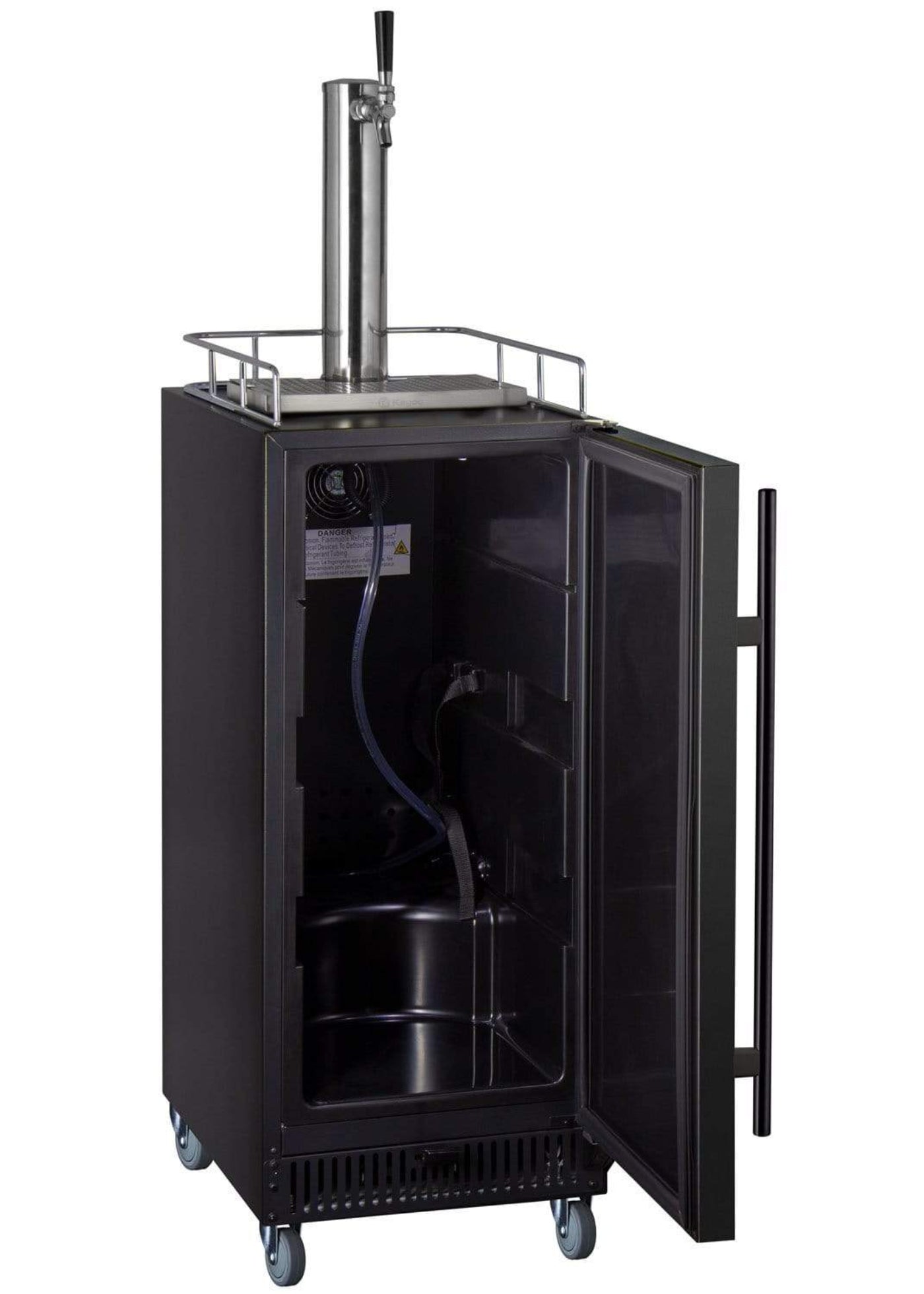 Kegco 15" Wide Kombucha Single Tap Commercial Kegerator - KOM15BBRNK