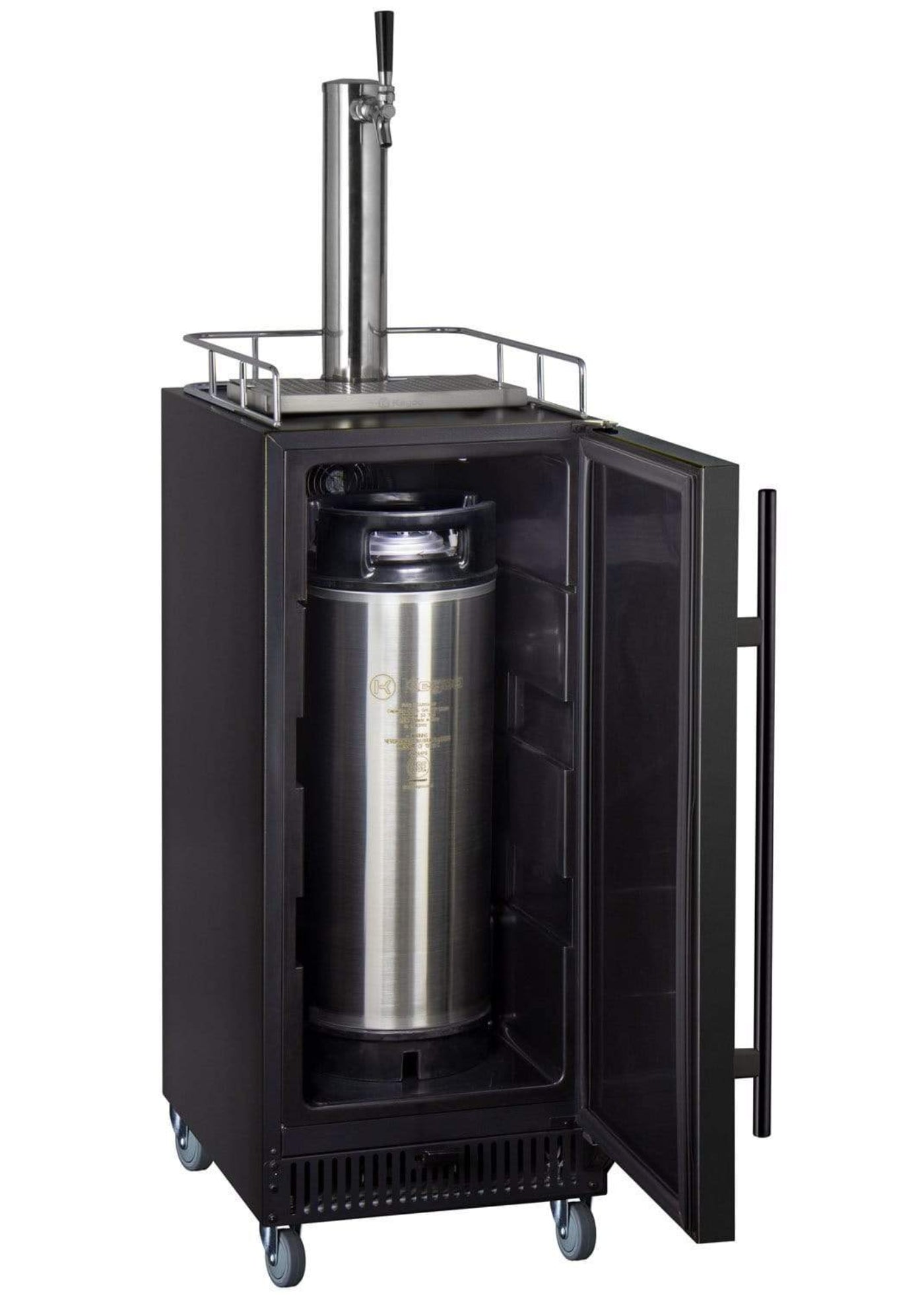 Kegco 15" Wide Kombucha Single Tap Commercial Kegerator - KOM15BBRNK